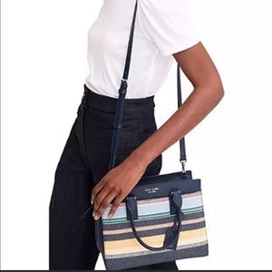 Kate Spade Cameron Boardwalk Stripe Medium Satchel